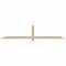 Ekena Millwork Eugene Smooth Timber Gable Bracket, Douglas Fir, 96"W x 20"H x 1 1/2"D x 3 1/2"F, 5/12 Pitch GBW096X20X0204EUG00SDF - alternate 1